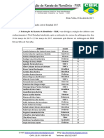 FKR 007-17 Credenciamento Estadual de Ábitros Da FKR