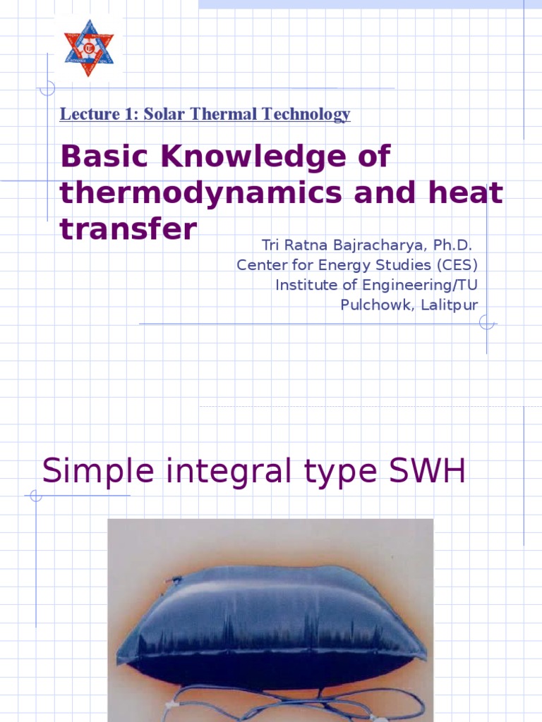 Solar Water Heater Basics and Design | PDF | Heat Transfer | Heat