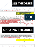 Applying Theories: A Brief Explanation About How This Evidence PROVES/FITS Gramsci's Theory