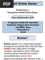 Pengantar Kuliah Kimia Dasar