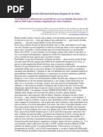 Arcadi Oliveres - Una Nueva Arquitectura Internacional Para Despues de La Crisis