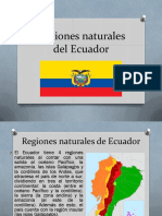 Regiones Naturales Del Ecuador