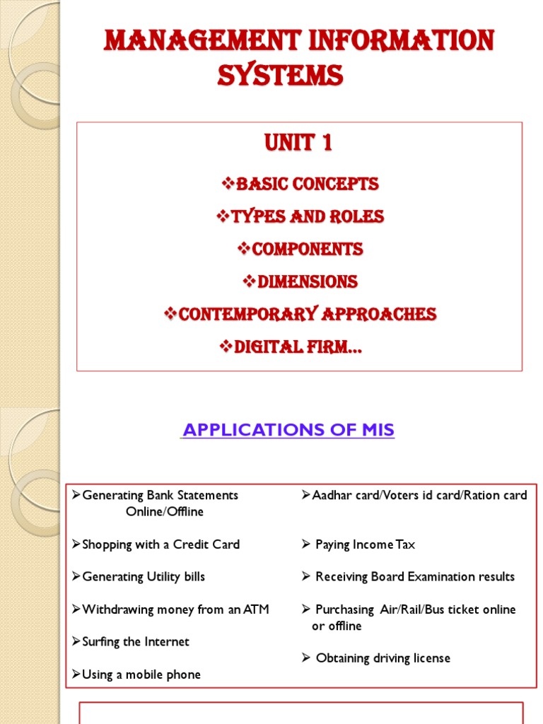Overview of Management Information Systems | PDF | Information System ...