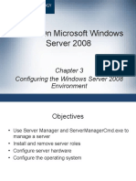 Configuring The Windows Server 2008 Environment