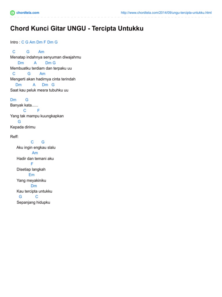 Chord Pupus Dewa Chordtela