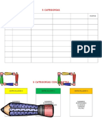 Juego Tutti Frutti 5 Categorias Tarjetas y Plantilla de Juego