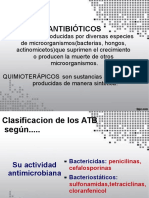 Antibióticos: clasificación, mecanismos y resistencias