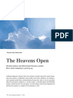 The Heavens Open - A Perspective on the Evolution of Cloud Computing Business Models (Detecon Management Report)