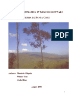Resource Estimation Sierra Santa Cruz