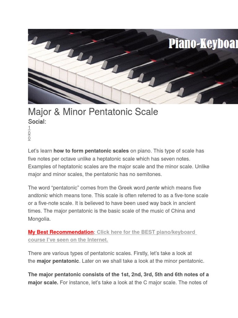 Pentatonic Fantasies for Piano Solo 