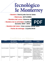 MIII – U2 - Actividad 2. Tabla Informativa  y conclusión reflexiva sobre conflictos en México durante 1833 -1855.