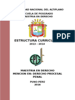 Maestría en Derecho UNAP: Derecho Procesal, Penal y Constitucional