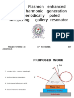 Surface Plasmon Enhanced Second Harmonic Generation in Periodically Poled Whispering Gallery Resonator