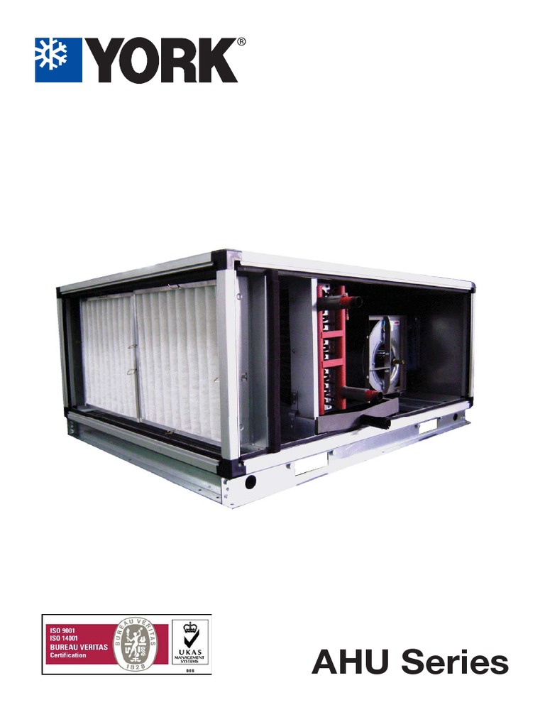 York AHU Series Specifications Guide | PDF | Pipe (Fluid Conveyance ...