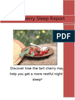 Tart Cherry Sleep Report