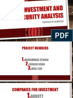 Investment and Security Analysis: Portfolio of Securities