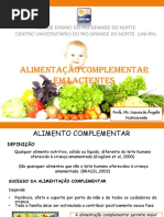 Aula 8 - Alimentação Complementar Em Lactentes 2016