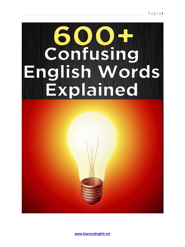 The LanguageLab Library - 600+ Confusing English Words Explained PDF ...
