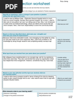 Qa Practice Reflection Worksheet