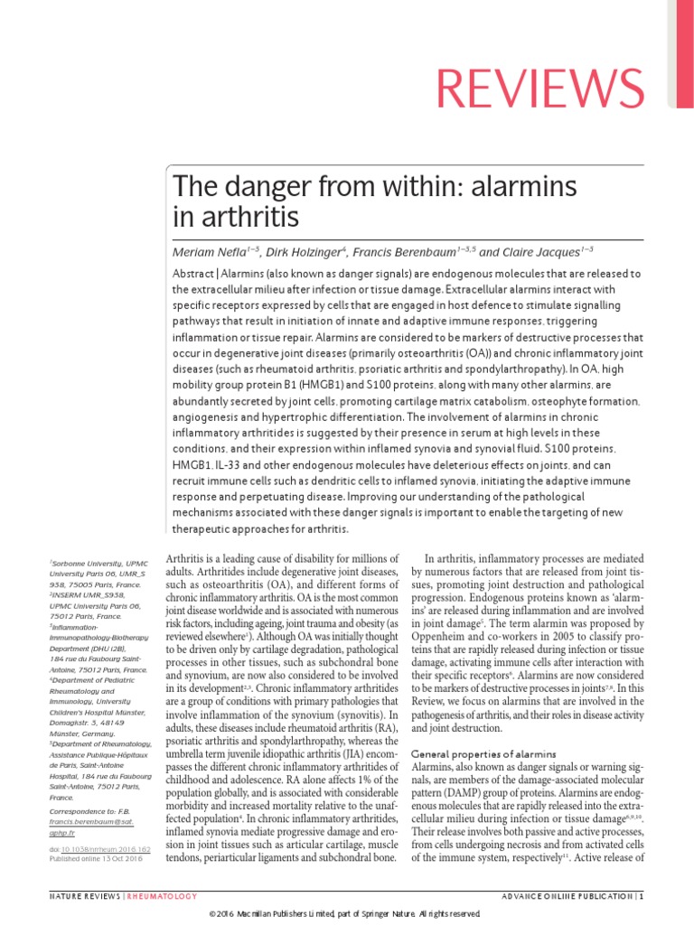 Art Ritis | PDF | T Helper Cell | Inflammation