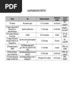 Calendário de Eventos