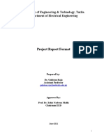 Guidlines BSC Elect Engg Final Year Project Report Writing