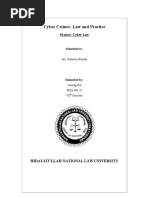 Cyber Crimes: Law and Practice