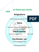 Tarea III Lengua Española en Educacion Basica II