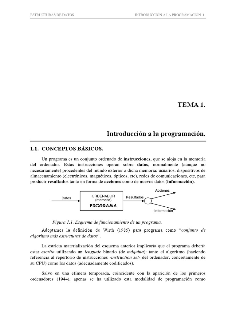 Guía de Estudio: Estructuras de Datos | PDF | Programa de computadora ...
