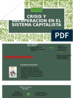 Crisis y Recuperacíon en El Sistema Capitalista