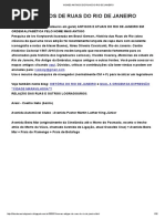 Nomes Antigos de Ruas Do Rio de Janeiro
