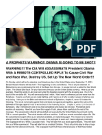 PLANNED CIA ASSASSINATION OF PRESIDENT OBAMA-A PROPHETS WARNING!! OBAMA IS GOING TO BE SHOT.pdf