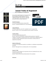 38 Dishonest Tricks of Argument (Thouless)