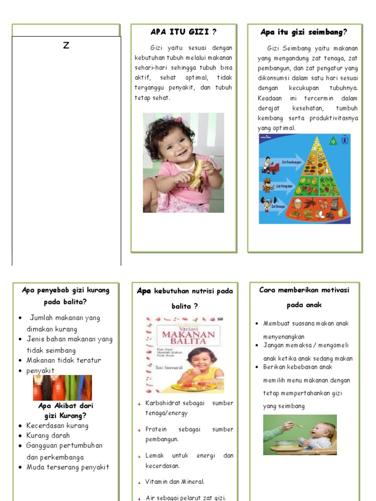 Leaflet Gizi Balita