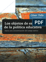 Tello Los objetos de estudio de la política  educativa.pdf