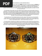 Rolex Submariner Vs VL