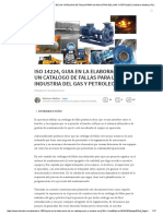 Iso 14224, Guia en La Elaboracion de Un Catalogo de Fallas para La Industria Del Gas y Petroleo