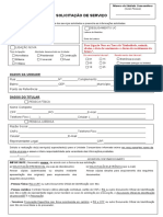 Solicitação de serviços de energia elétrica