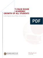HOW PARCC’S FALSE RIGOR STUNTS THE ACADEMIC GROWTH OF ALL STUDENTS