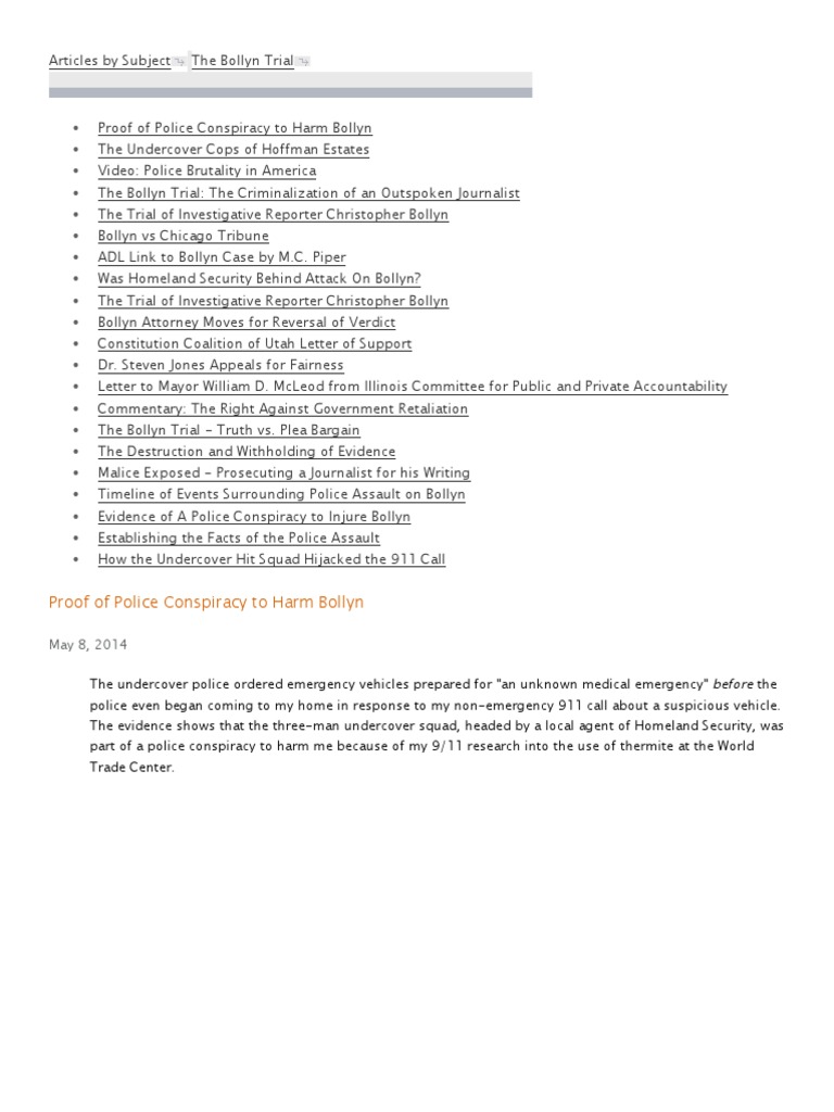 The Bollyn Trial PDF | PDF | Law