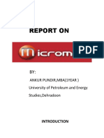 Report On Micromax