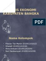 Analisis Ekonomi Kabupaten Bangka Pptttttt