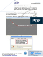 Manejo de Estacion Total Topcon Conversion de Archivos DTM