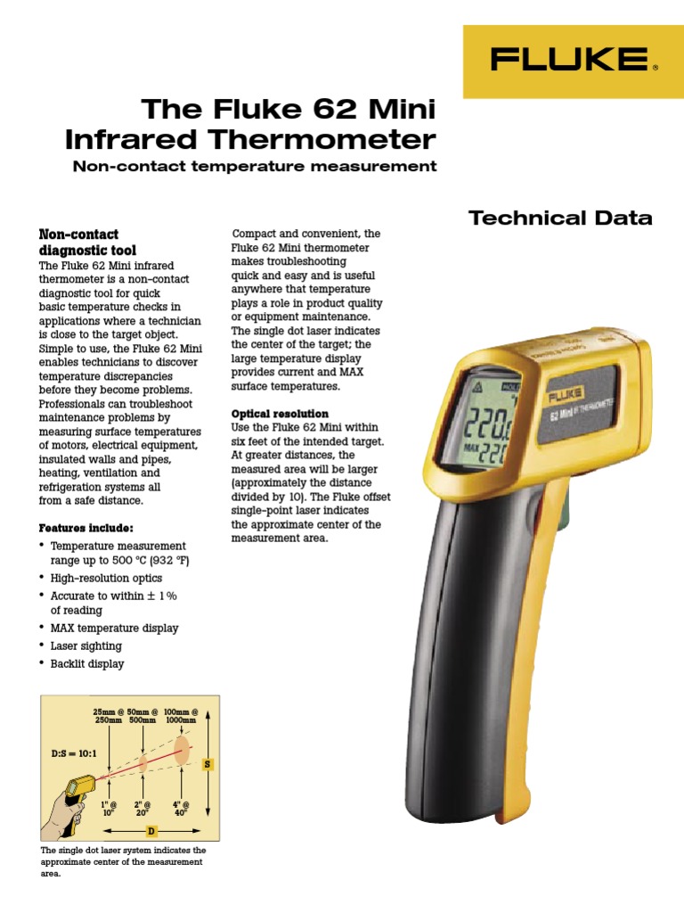 fluke 62 mini thermometer