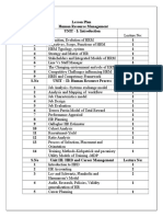 HRM Lesson Plan