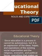 Educational Theory: Roles and Expectation