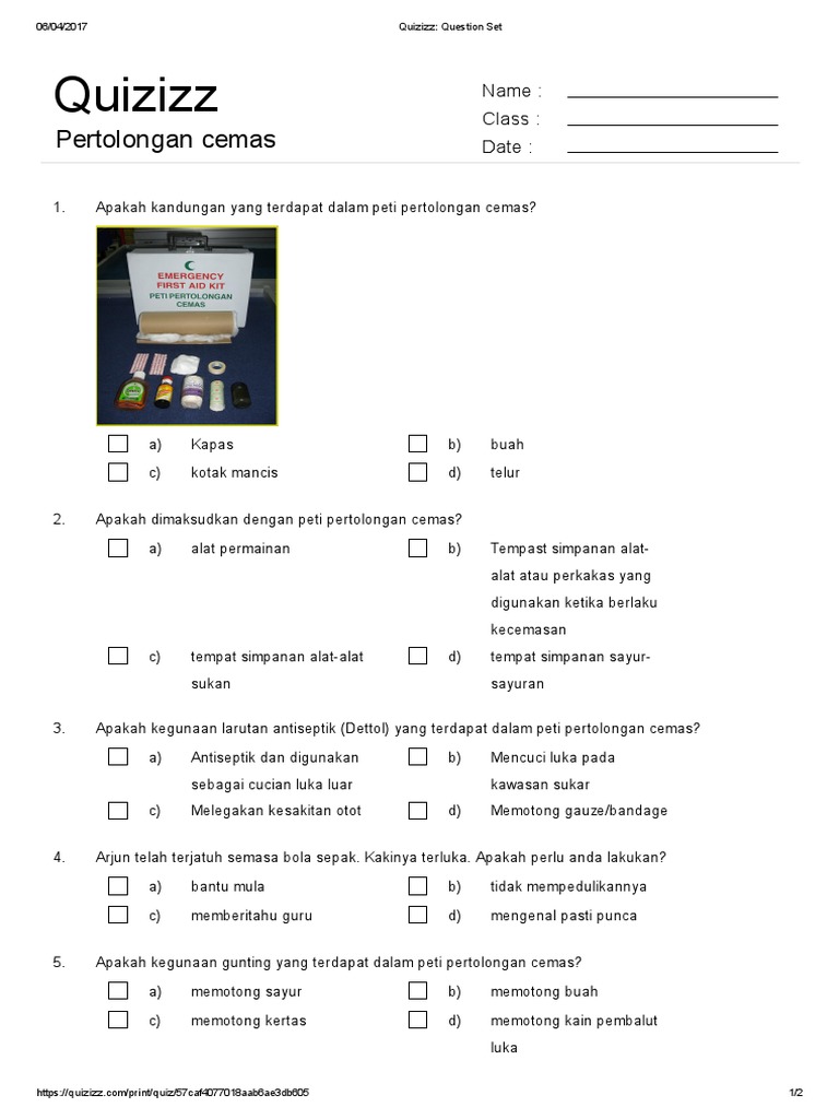 Quizizz - Question Set | PDF