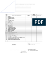 Instrumen Pemeriksaan Administrasi Guru Pak Abad