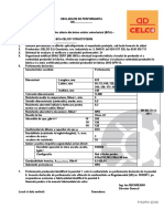 Declaratie de Performanta BCA CELCO Structoterm