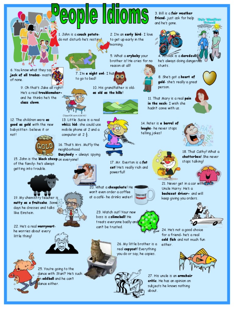 26797 People Idioms Doc Leisure